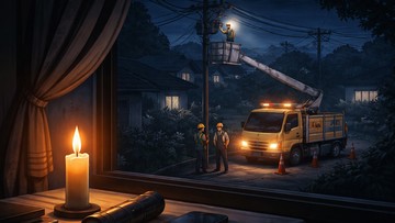 Foto: Ilustrasi mati listrik. (Chat GPT)
