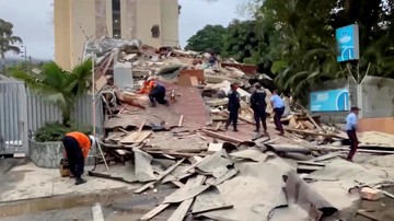 Kerusakan efek gempa di Caracas, Venezuela (Foto: REUTERS/Reuters TV)