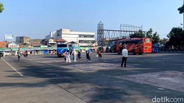 Suasana Terminal Cicaheum Usai Diumumkan Berhenti Beroperasi (Foto: Wisma Putra/detikJabar)