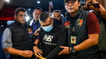 Tampang Taufik Hidayat, Buron Kasus Penganiayaan Sadis Saat Ditangkap (Foto: ANTARA FOTO/RAISAN AL FARISI)