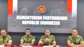 Jumpa Pers Kemhan soal 5 Peserta SPPI Meninggal Dunia (Foto: Kurniawan/detikcom)