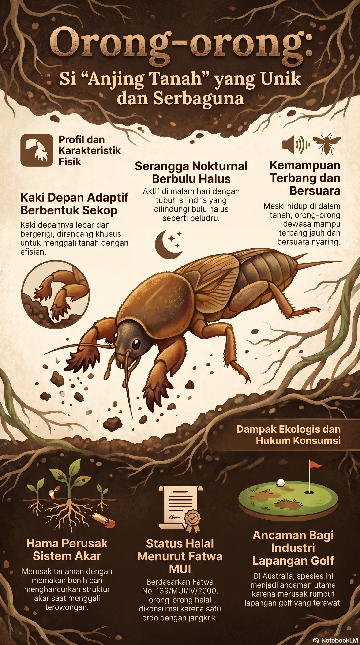 Infografis orong-orong (Foto: NotebookLM)