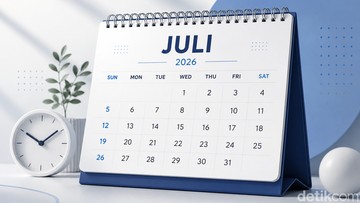 Ilustrasi kalender bulan Juli. (Foto: ChatGPT)