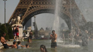 Prancis dilanda gelombang panas terparah yang pernah terjadi. (Foto: Reuters: Gonzalo Fuentes)
