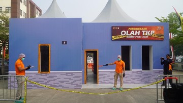 Suasana lomba olah TKP tingkat Polda Jawa Barat. (Foto: Istimewa)