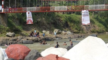 Jembatan Jantake usai diperbaiki (Foto: Siti Fatimah/detikJabar).