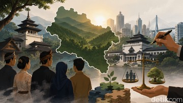 Ilustrasi wacana ganti nama Jawa Barat jadi Sunda. (Foto: ChatGPT)