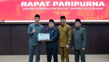 Dewan Perwakilan Rakyat Daerah (DPRD) Kota Bogor bersama Pemerintah Kota (Pemkot) Bogor menggelar rapat paripurna pada Selasa (7/7/2026). (Foto: Dok Humas DPRD Kota Bogor )