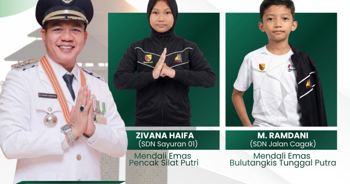 Harumkan nama sekolah, Kabupaten Bandung, Provinsi Jawa Barat, dan Indonesia pada ajang O2SN Tingkat Nasional Tahun 2026, Rabu (8/7/2026).