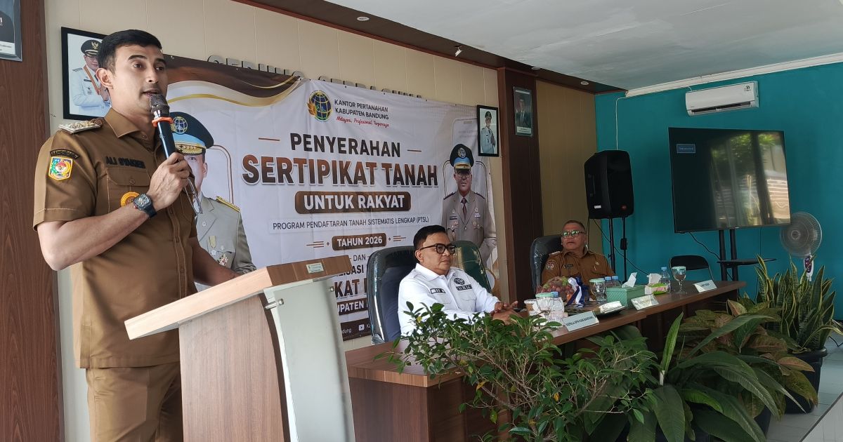 Wabup  Bandung Ali Syakieb: Sertipikat PTSL Berikan Kepastian Hukum dan Buka Akses Program Pemerintah