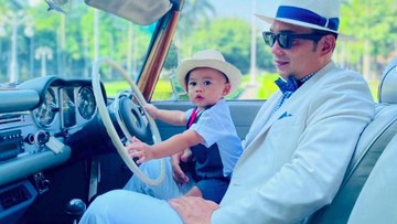 Arkana Aidan Misbach dan Ridwan Kamil (Foto: Instagram)