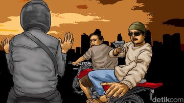Ilustrasi begal (Foto: Ilustrasi oleh Edi Wahyono/detikcom).