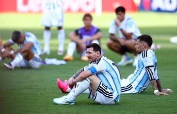 Timnas Argentina gagal pertahankan gelar Piala Dunia. Messi cs harus mengakui keunggulan timnas Spanyol di laga final Piala Dunia 2026. (Foto: REUTERS/Hannah McKay)