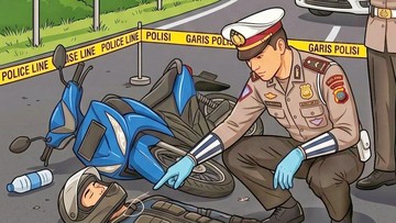 Ilustrasi pemotor tewas. (Foto: Istimewa)