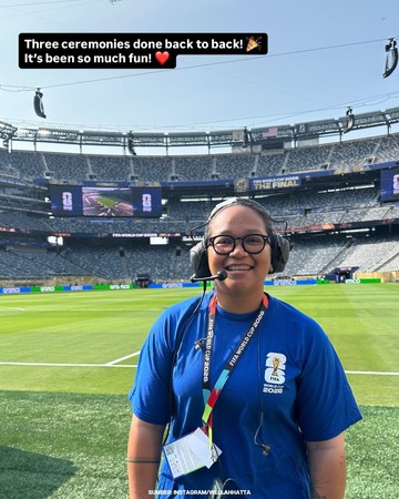 Welah Hatta, wanita Indonesia, sukses jadi Senior Stage Manager Piala Dunia 2026. Foto: Dok. Instagram @wellahhatta.