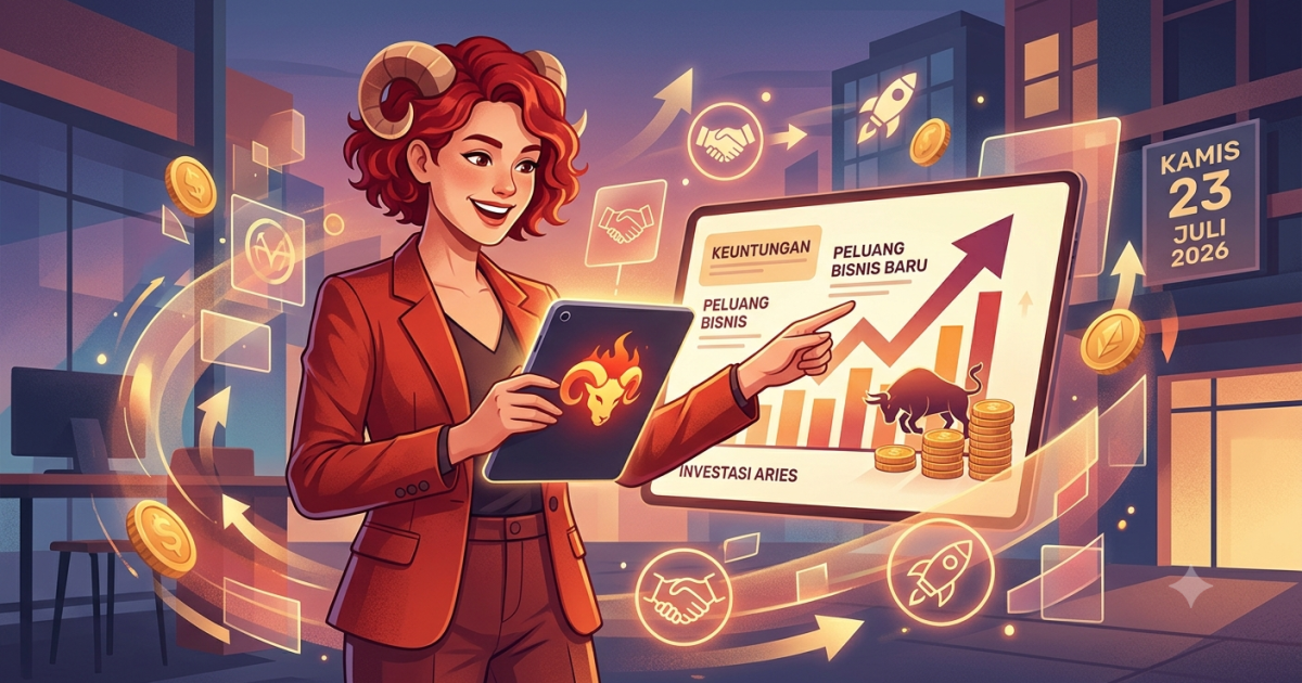 Ramalan Keuangan Zodiak Aries Hari Ini 23 Juli 2026