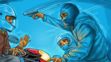 Ilustrasi begal (Foto: Ilustrasi oleh Edi Wahyono).