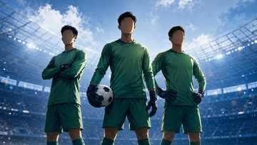 Ilustrasi kiper Persib. (Foto: Olah visual menggunakan ChatGPT)
