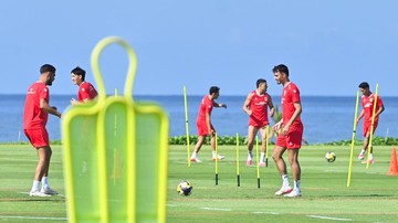 Timnas Indonesia saat pemusatan latihan (Foto: ANTARA FOTO/FIKRI YUSUF)