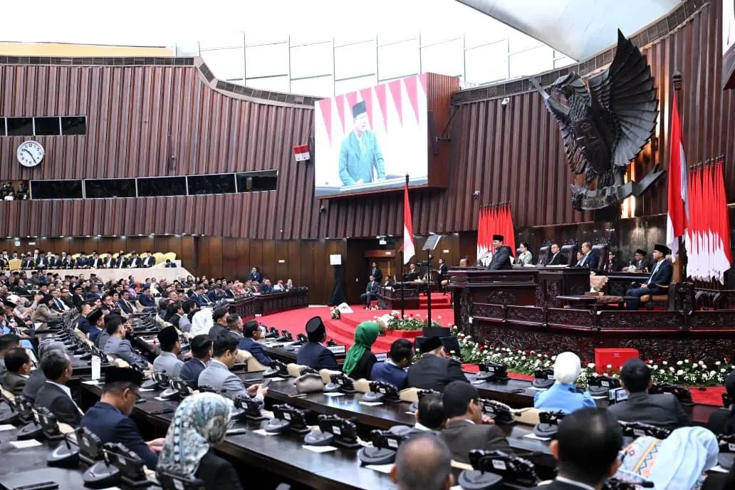 Pidato Presiden Prabowo di Paripurna DPR: Paparkan Swasembada Pangan hingga Hilirisasi