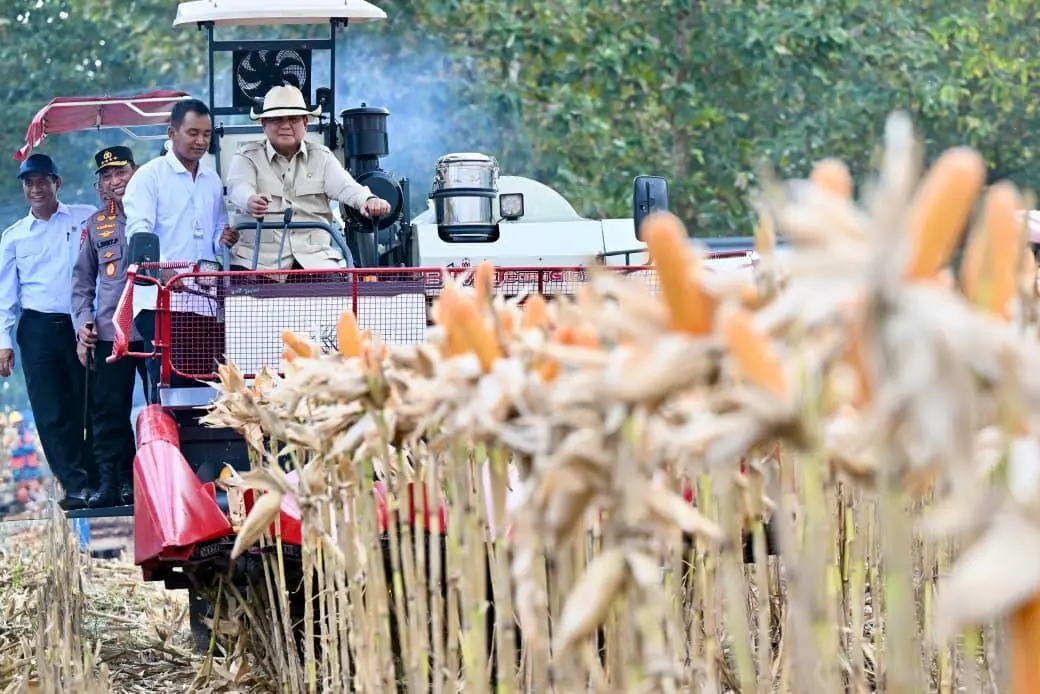 Presiden Prabowo Pimpin Panen Raya Jagung Serentak 2026 di Tuban