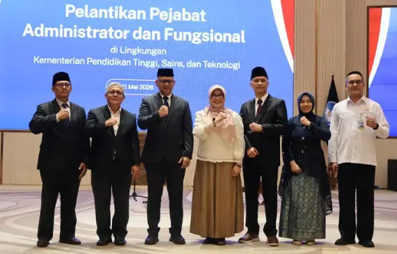 Kemdiktisaintek Lantik Pejabat Baru: Perkuat Tata Kelola Pendidikan Tinggi dan Sains