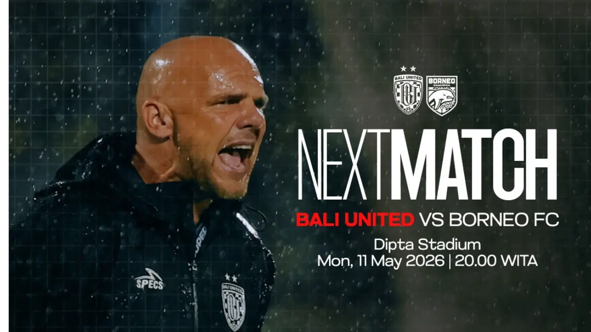 LINK LIVE STREAMING Borneo FC vs Bali United: Duel Panas Penghuni Empat Besar, Senin 11 Mei 2026!