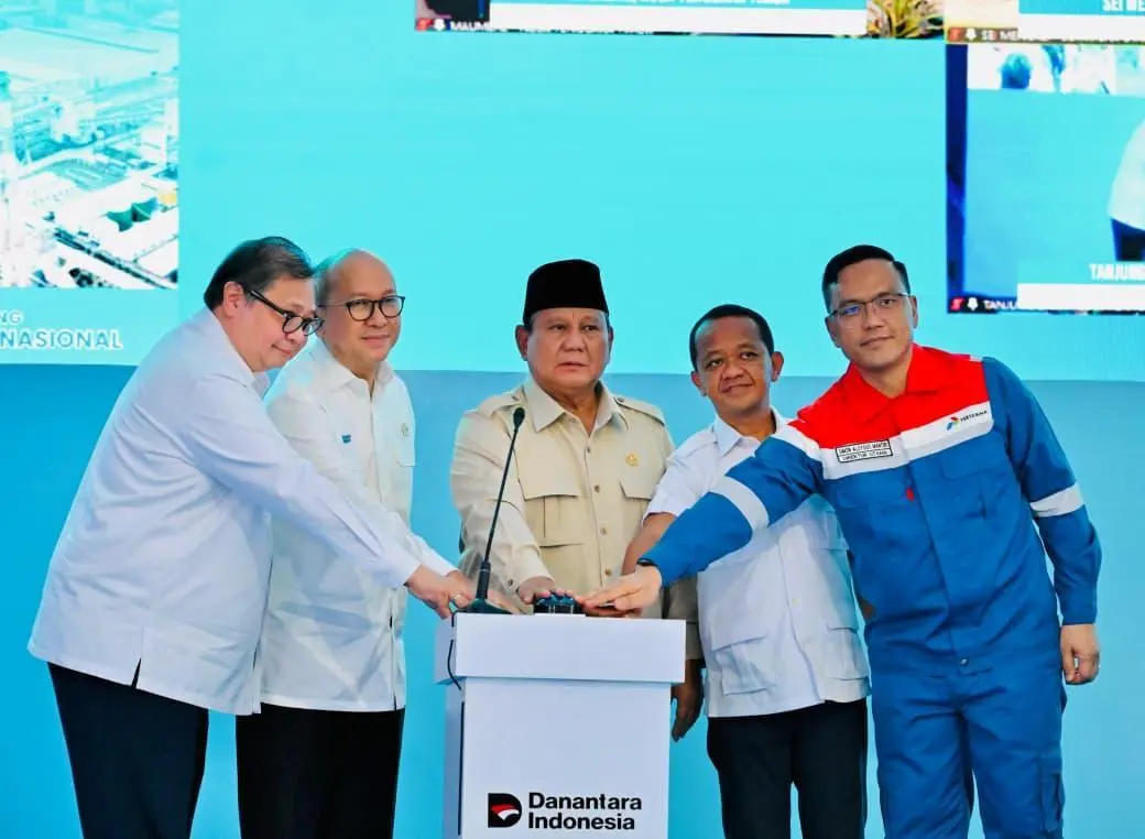 Presiden Prabowo Groundbreaking Hilirisasi Tahap II Senilai Rp116 Triliun di Cilacap