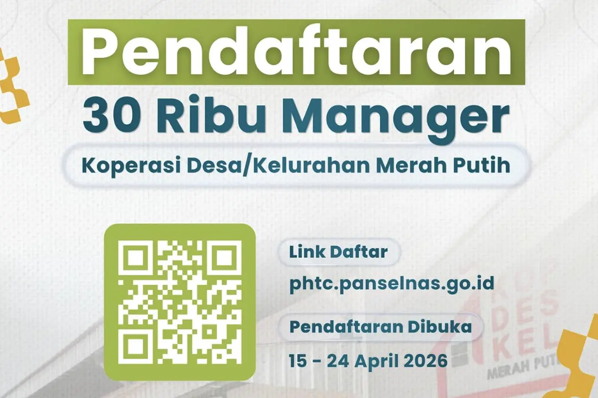Ini Link Resmi Pendaftaran Manajer Koperasi Desa Merah Putih 2026, Segera Daftar!