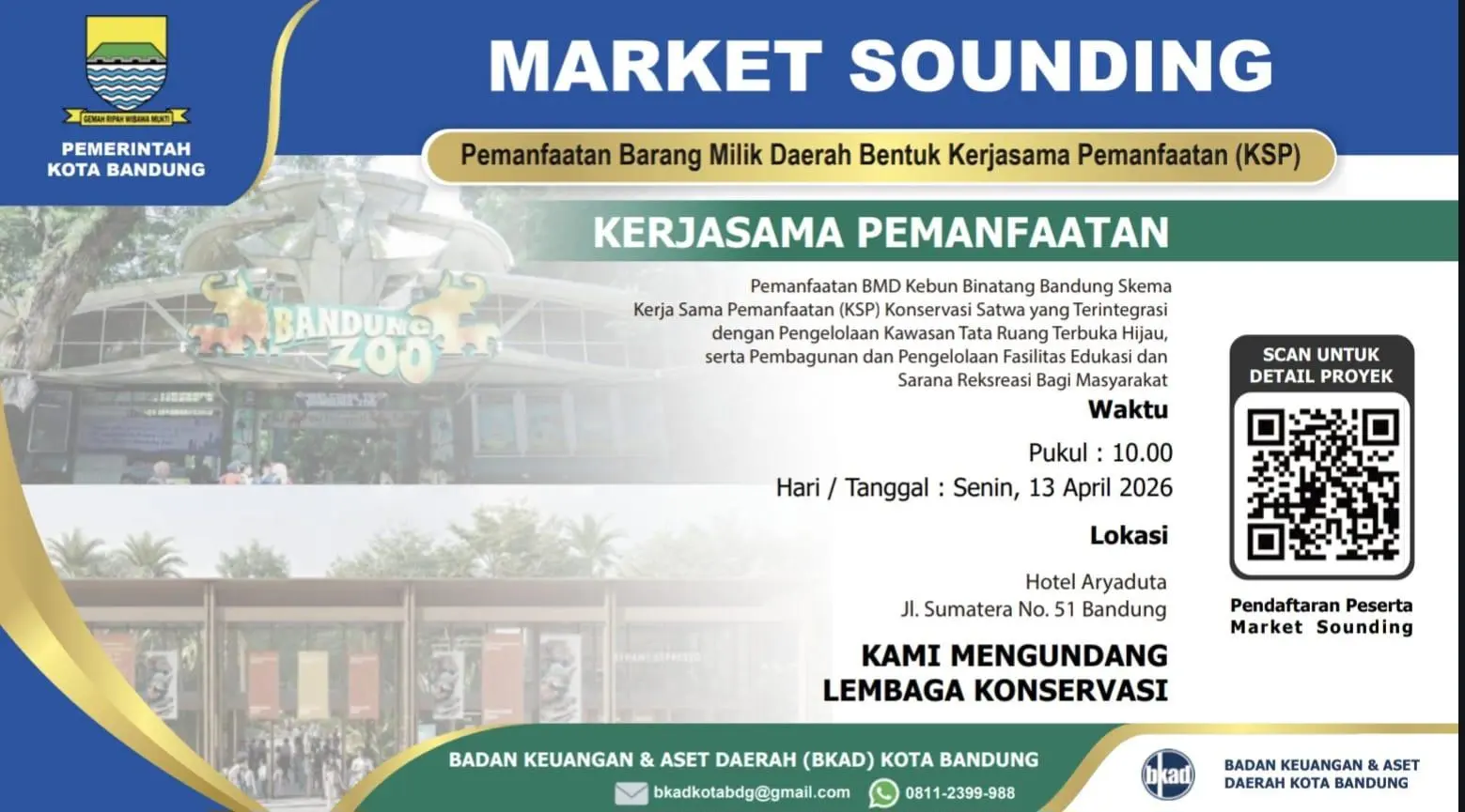 Pemkot Bandung Buka Peluang Investasi Bandung Zoo Lewat Market Sounding 2026