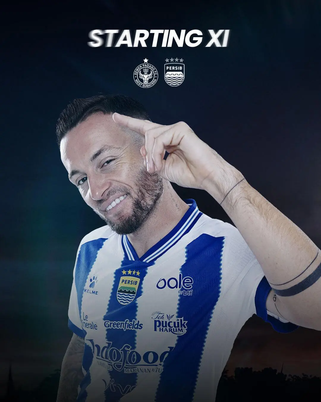 RESMI! Starting XI Persib Bandung vs Semen Padang: Klok Jadi Kapten, Thom Haye Starter!