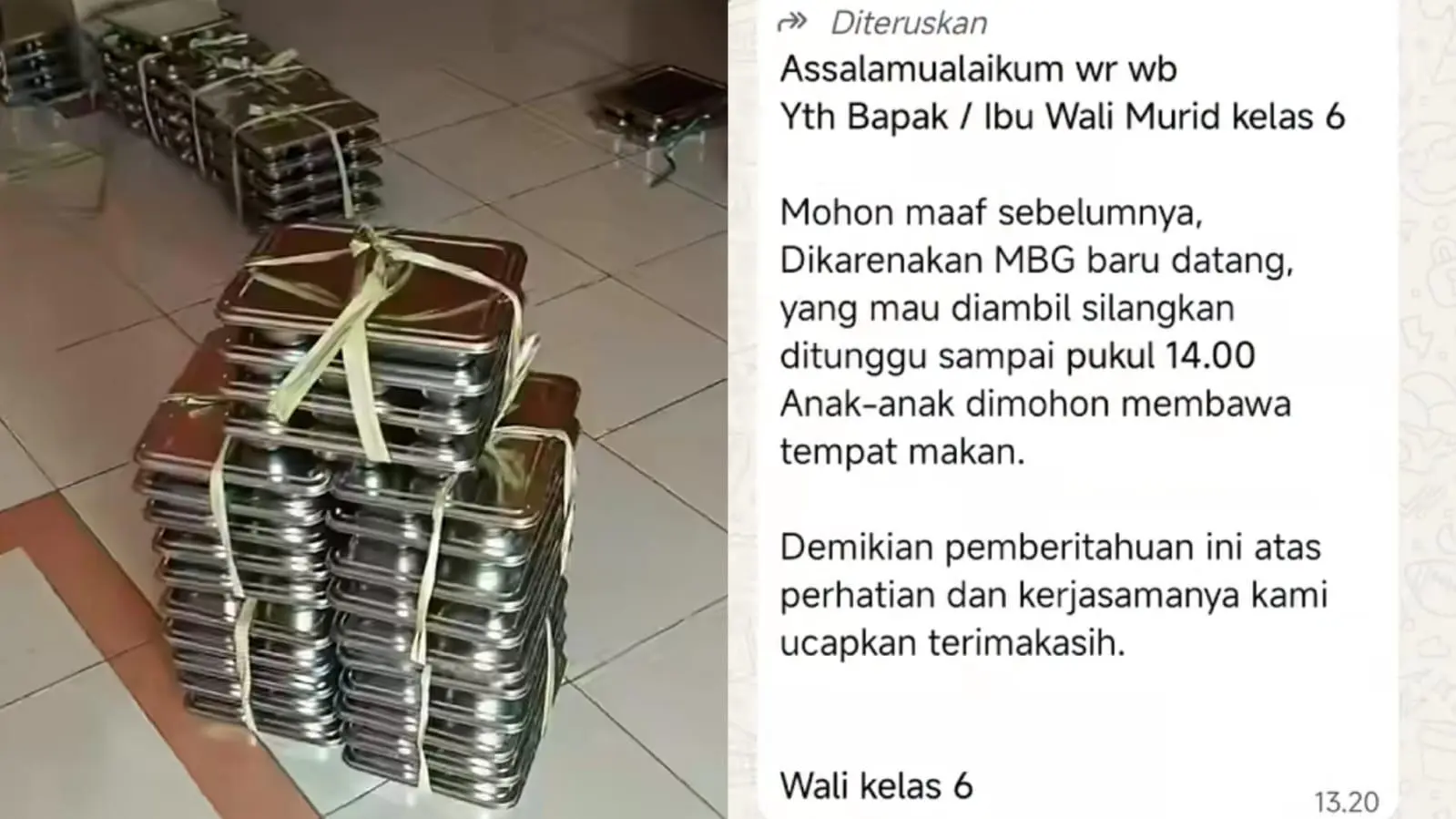 Viral! Sekolah Sudah Bubar MBG Baru Datang, Wali Murid SD di Gresik Ini Ungkap Alasan Tiba-tiba Terima Banyak Jatah Makanan dari Siswa Lain