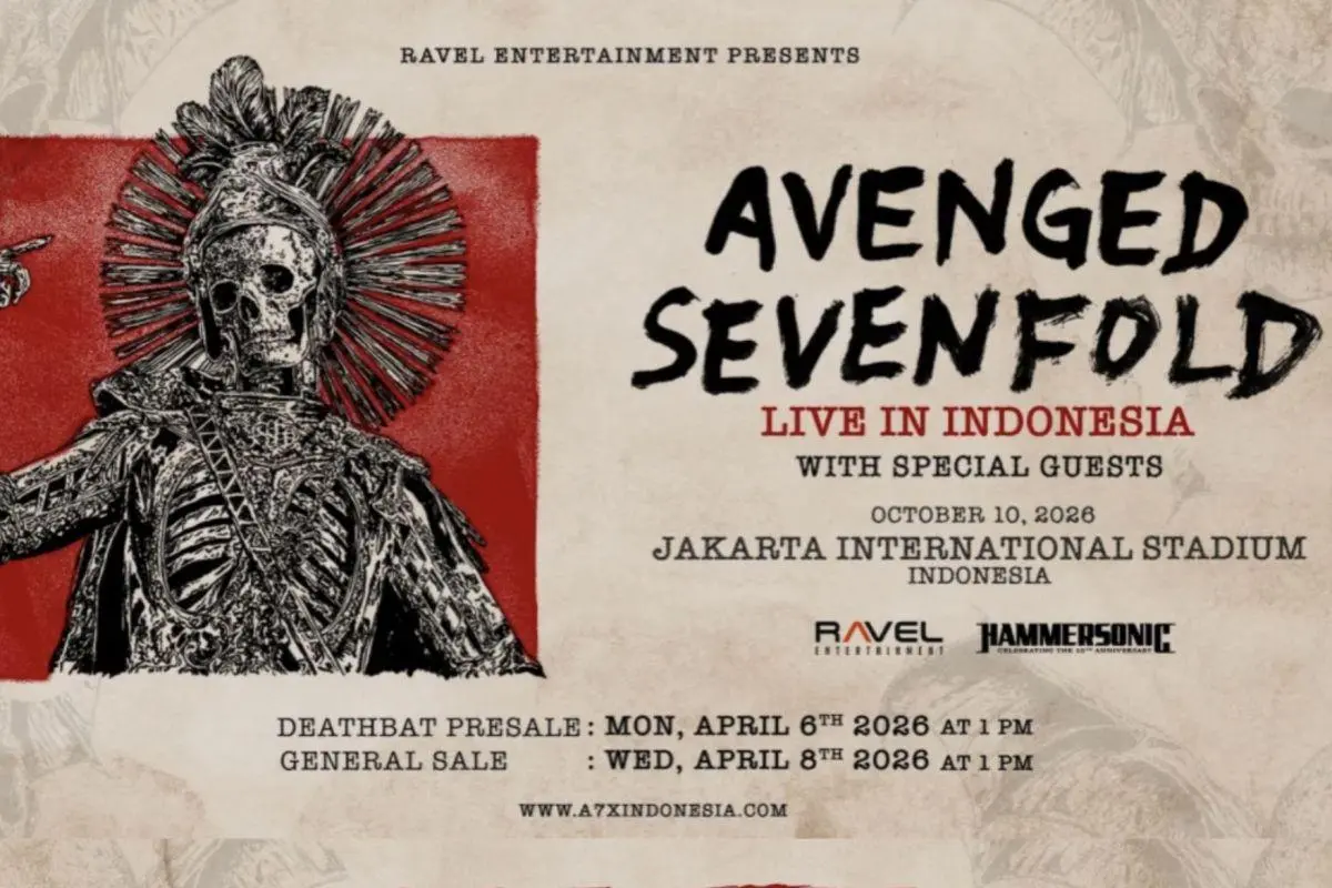 Persiapan War Tiket: Jadwal Pre-Sale dan General Sale Avenged Sevenfold 2026