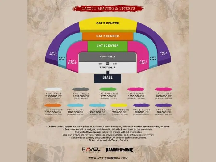Siap-Siap War Tiket! Daftar Harga Resmi Konser Avenged Sevenfold Jakarta 2026