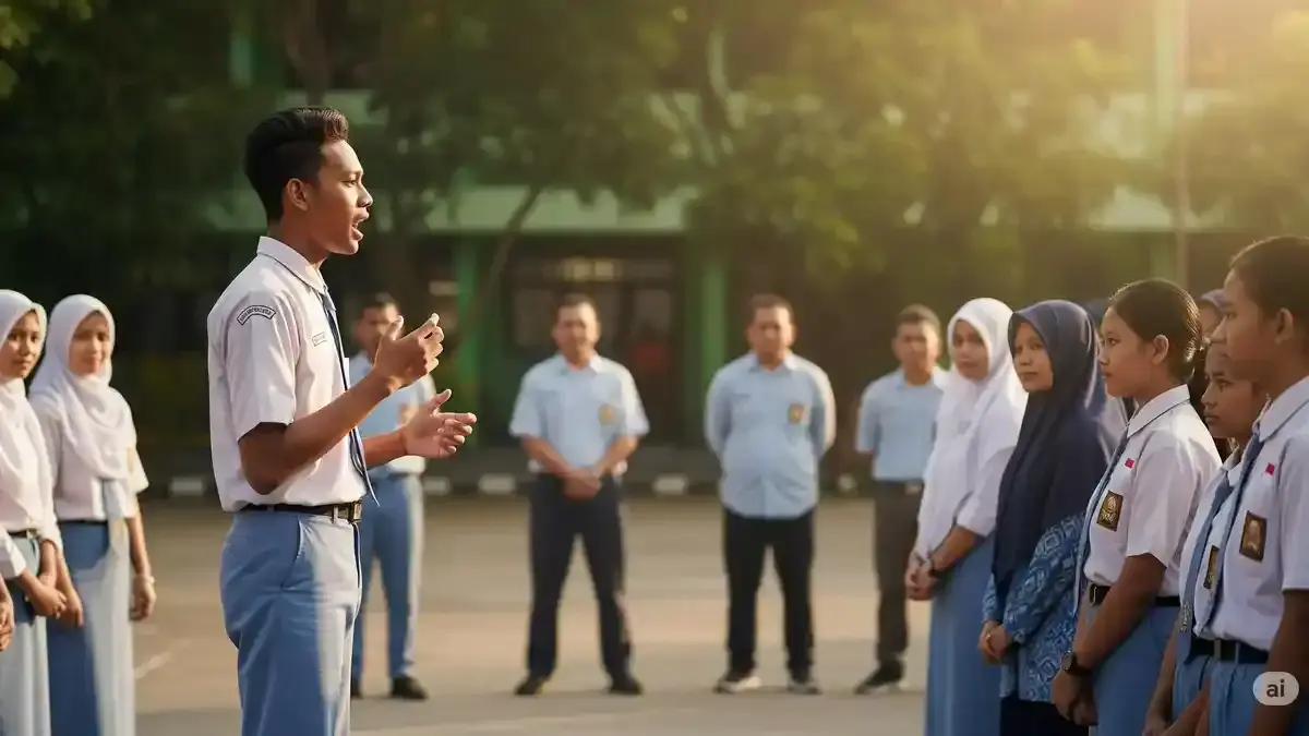 Contoh Teks Sambutan Ketua OSIS Acara Halal Bihalal Sekolah