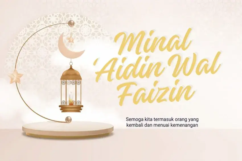 25 Ucapan Minal Aidin Wal Faizin untuk Lebaran 2026, Biar Silaturahmi Makin Hangat