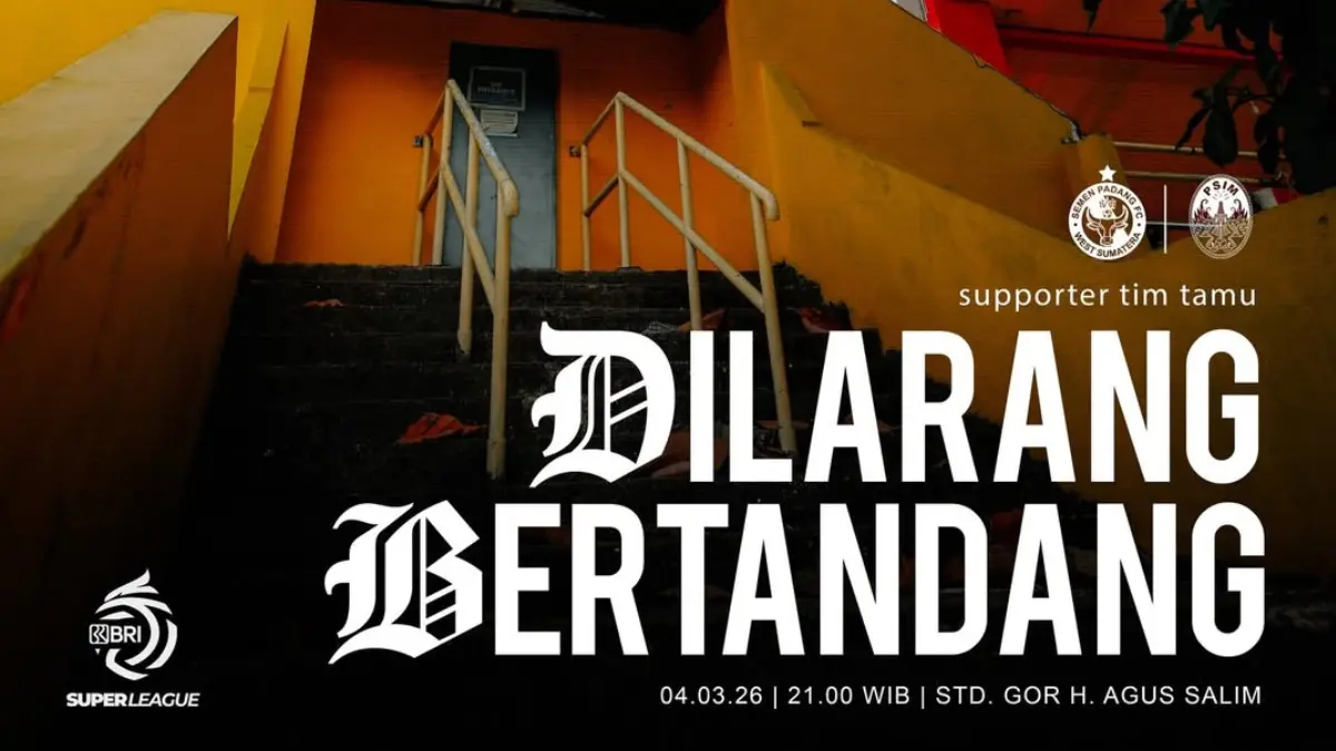 LINK LIVE STREAMING dan Head to Head Semen Padang vs PSIM Yogyakarta Malam Ini