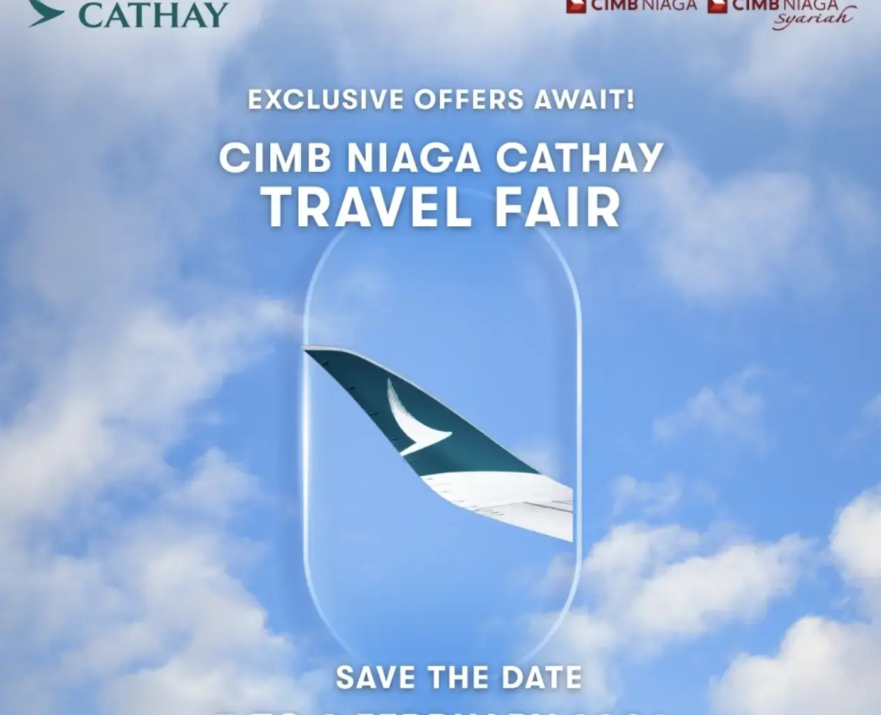 CIMB Niaga Cathay Travel Fair 2026: Banjir Promo Tiket Pesawat di Jakarta dan Surabaya