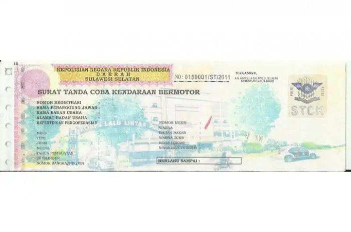 Apa Itu STCK? Dokumen Penting untuk Kendaraan yang Belum Terdaftar