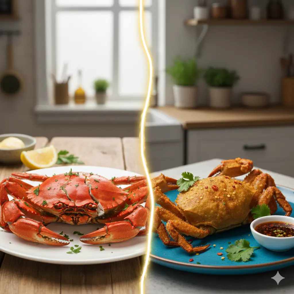 Kepiting Goreng atau Rebus? Simak Analisis Kalori dan Manfaat Kesehatannya di Sini