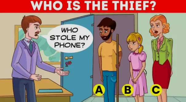 Tes Logika Tebak Gambar: Siapa Pencuri Ponsel Pria Tersebut? Hanya Orang Teliti yang Bisa Menjawab dalam 5 Detik