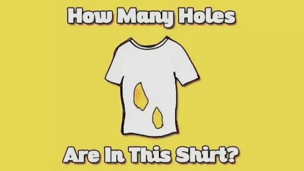 Tes IQ Asah Otak: Kamu Orang Cerdas Jika Bisa Menemukannya! Berapa Banyak Lubang di Kaos Ini? 