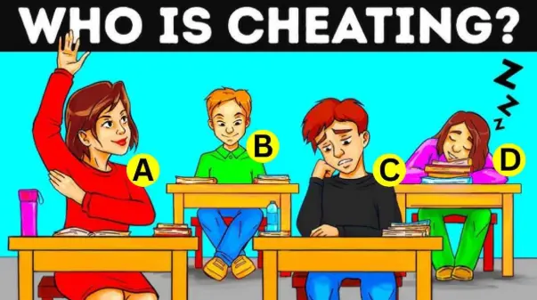 Teka-Teki Asah Otak: Coba Tunjukan Siapa yang Curang? Apakah Kamu Mampu Lulus Tes IQ Ini dalam 5 Detik!