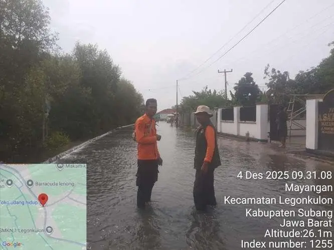 BNPB Pantau Banjir Rob di Subang dan Indramayu, Ribuan Warga Terdampak