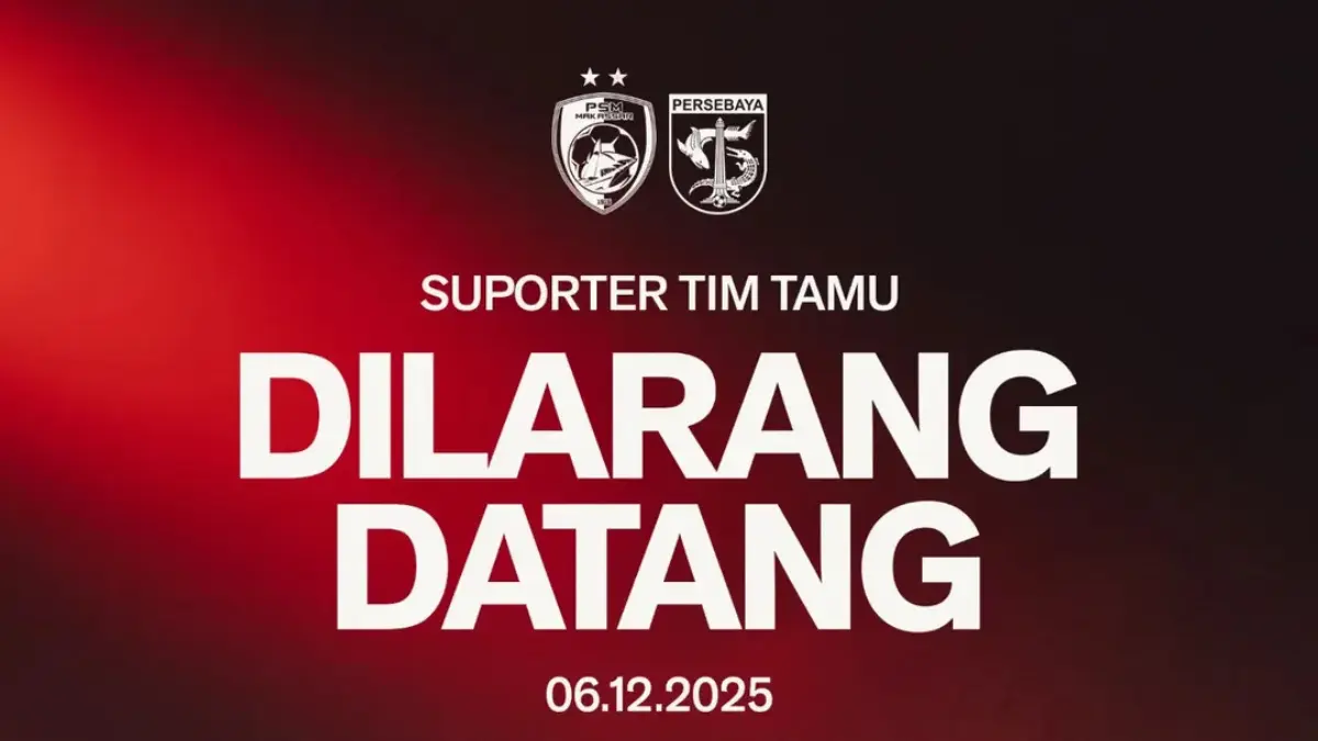 Head to Head dan LINK LIVE STREAMING Laga Tunda PSM vs Persebaya Malam Ini, Sabtu 6 Desember 2025