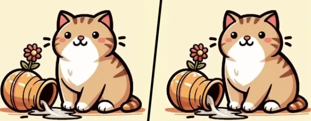 Asah Otak Tebak Gambar: Bisakah Kamu Temukan 3 Perbedaan di Foto Kucing Menggemaskan Ini dalam 10 Detik?
