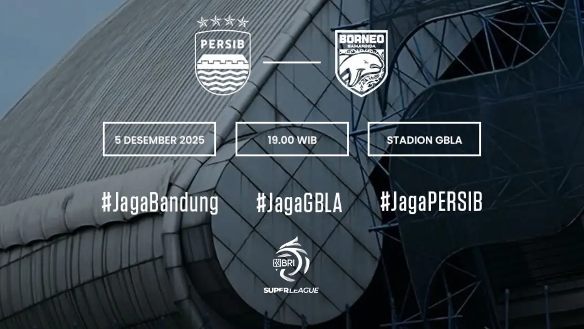 Head to Head dan LINK LIVE STREAMING Persib Bandung vs Borneo FC, Hari Ini Jumat 5 Desember 2025