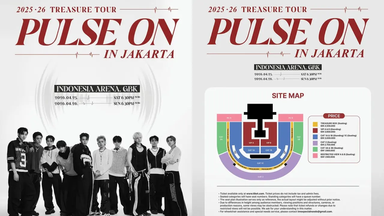 Cek di Sini! Konser TREASURE 2026 Jakarta: Link Pembelian Tiket dan Aturan Transaksinya