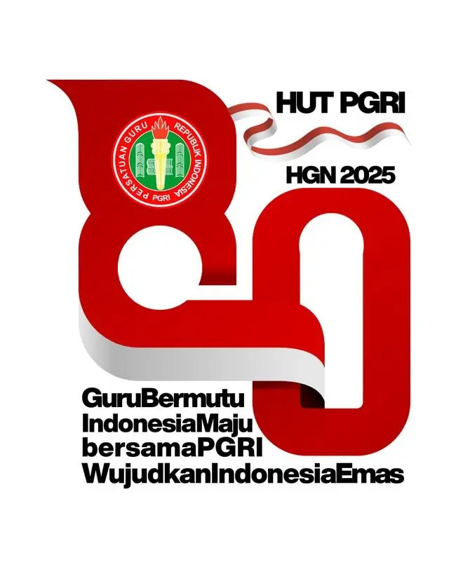 Filosofi Logo HUT PGRI 2025: Dedikasi Guru untuk Indonesia Emas