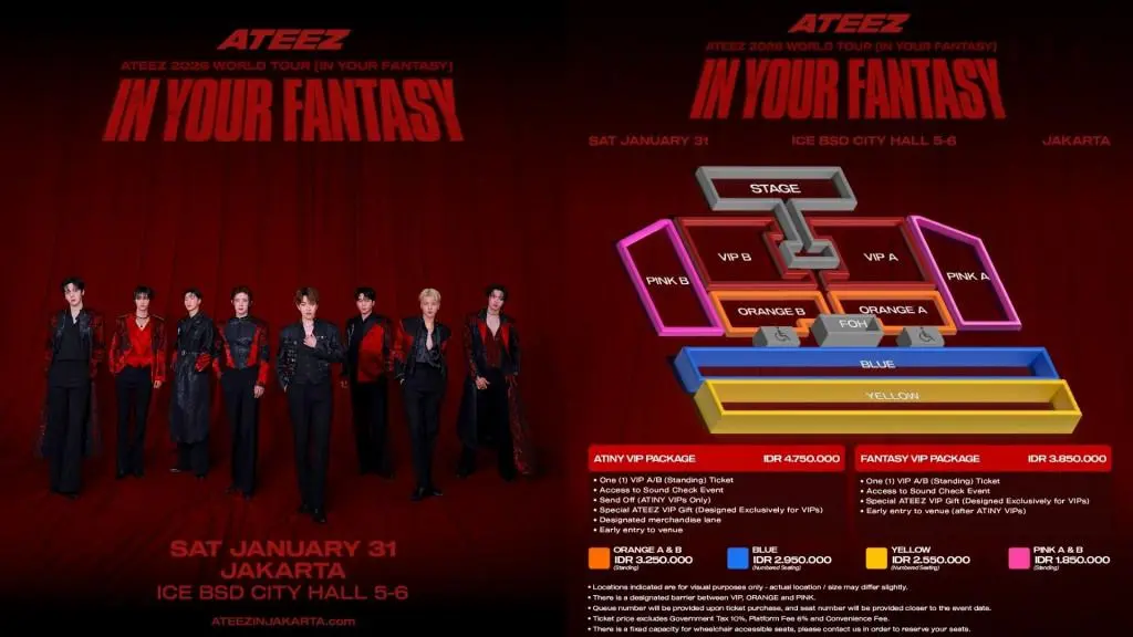 Link Resmi Tiket Konser ATEEZ Jakarta 2026 Dirilis, Catat Jadwal Presale hingga General Sale